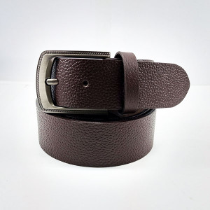 Genuine Leather Belt  Brown Color With Buckle For Men QBL014