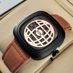 Belleda B8714 Leather Strap Original Watch Brown Color