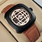 Belleda B8714 Leather Strap Original Watch Brown Color