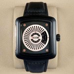 Belleda B9108 Original Watch Leather Strap Dial Black & Gold Color