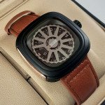 Belleda B8714 Leather Strap Original Watch Black & Grey Color
