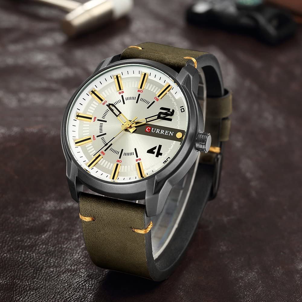 CURREN 8306 Men Watch Famous Luxury Brand Military Mens Watch