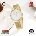 Curren C9016L Ladies Watch Chaffer Chain Online With Amazing  Gold Chain