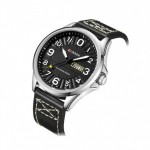 Curren M8269 Watch Leather Strap Black Color With Day & Date