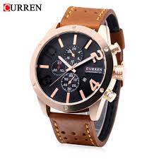 Curren M8243 Men's Watch  Broun Leather Strap