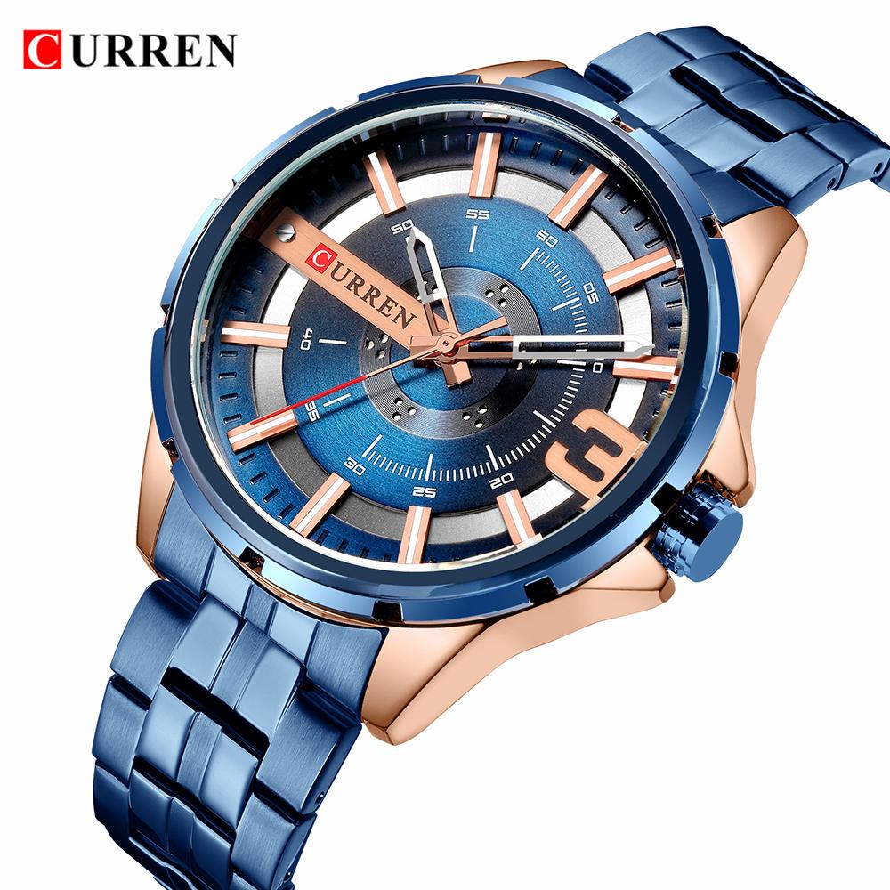 Curren M8333 Watch Chain Strap Blue Chain