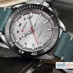Curren M8272 Watch Leather Strap With Day & Date
