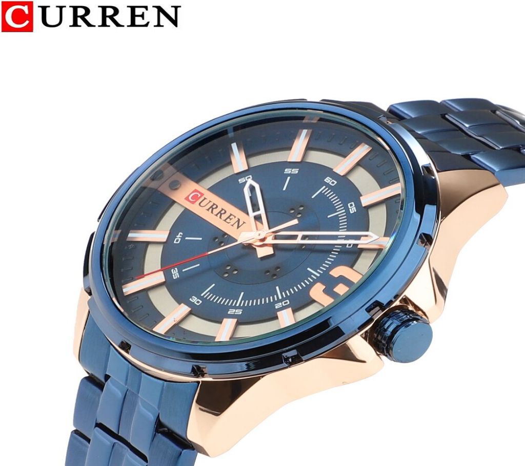Curren M8333 Watch Chain Strap Blue Chain