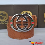 Gucci Imported Belt Multi Color Buckle