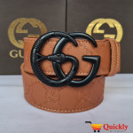 Gucci Imported Belt Black Snake Design Buckle