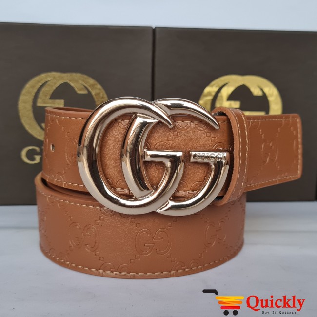 Gucci Imported Belt Golden Buckle