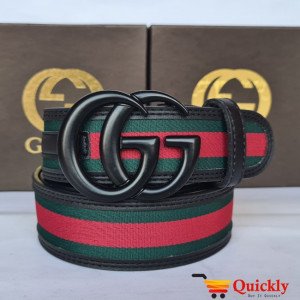 Gucci Imported Belt Black Snake Buckle