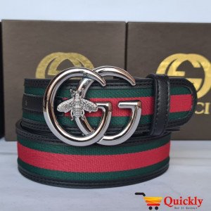 Gucci Imported Belt Silver Stylish Buckle