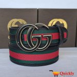 Gucci Imported Belt Black & Gold Buckle