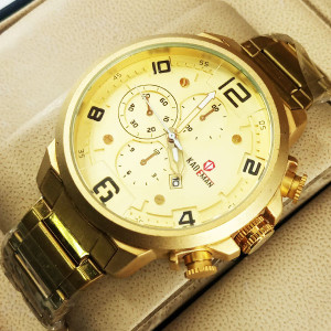 Kademan 6098G Men Watch With Chain Strap & Date
