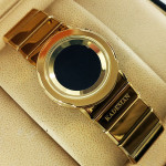 KADEMAN 9052 Women Simple Bracelet Watch with Steel Strap Waterproof Electronic Watch - Gold