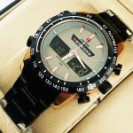 Kademan K011G Watch Chain Strap Analog & Digital Stylish Watch