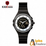 Kademan 9079L Black Ladies Analog Watch Chain Strap