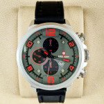Kademan 6098G Watch Leather Strap With Date