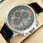 Kademan 6098G Watch Leather Strap With Date