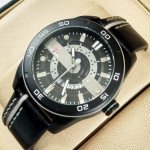 Kademan 803G Watch Leather Strap With Date