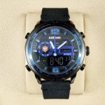 Kademan K6165 Watch Leather Strap Analog & Digital