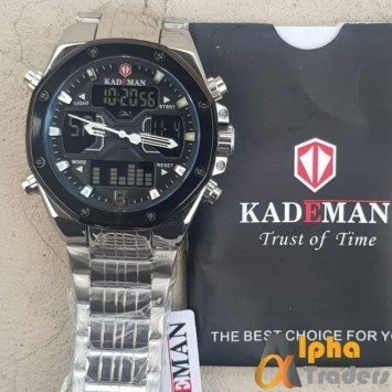 KADEMAN K9032 Silver Men's Watch Dual Display