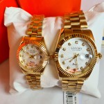 Longbo Original Couple Watches Gold Color Rolex Style