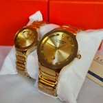 Longbo Original Couple Watches Gold Color Rado Style