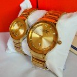 Longbo Original Couple Watches Gold Color Rado Style