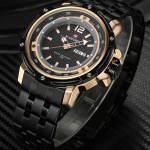 Naviforce NF-9073 Chain Strap & Gold  Black Color  Watch