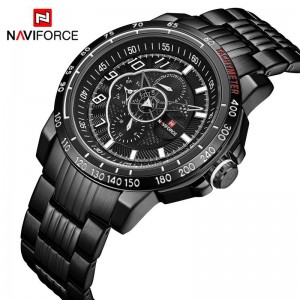 Naviforce NF-9180 Chain Strap  Black Color  Watch