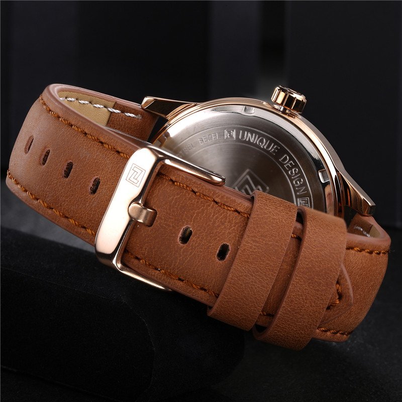 NAVIFORCE NF9126M Watch Leather Strap With Date