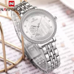 Naviforce NF-5017L Ladies Chain Strap Silver Color Watch