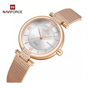 Naviforce NF-5019L Ladies Chain Strap Gold Color Watch