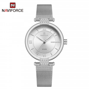 Naviforce NF-5019L Ladies Chain Strap Silver Color Watch
