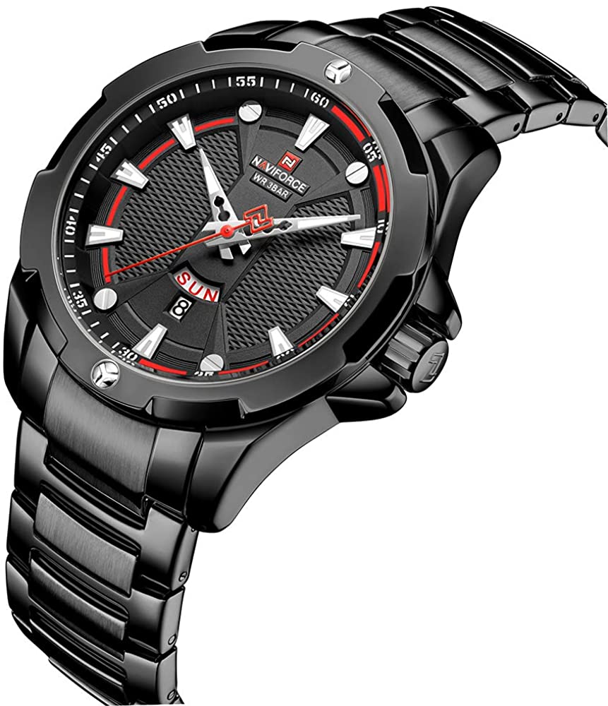 Naviforce NF-9161M Chain Strap Black Color Watch