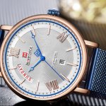 Naviforce NF-3006 Chain Strap Rose Gold & White Color Watch