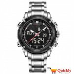 NAVIFORCE NF9050M Men Watch Chain Strap Analog & Digital
