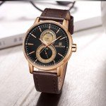NAVIFORCE NF3005M Chronograph Watch Leather Strap