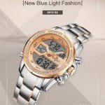 Naviforce NF9190 Chain Strap Silver & Gold Color  Watch