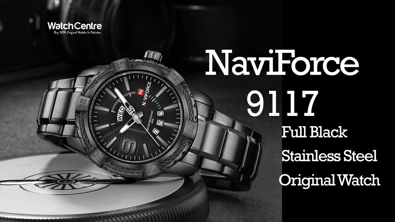 Naviforce NF9117 Chain Strap Black Color Watch