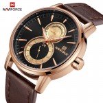 NAVIFORCE NF3005M Chronograph Watch Leather Strap