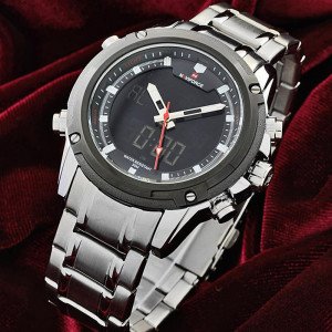 NAVIFORCE NF9050M Watch Chain Strap Analog & Digital