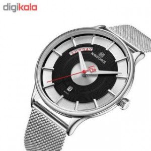 Naviforce NF-3007M Chaffer Chain Strap Silver Color Watch