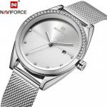 Naviforce NF-5015L Ladies Chain Strap Silver Color Watch