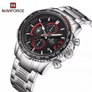 Naviforce NF-8017M Chronograph Chain Strap Watch