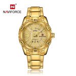 Naviforce NF-9117M Chain Strap Golden Color Watch