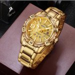 Naviforce NF-9117M Chain Strap Golden Color Watch