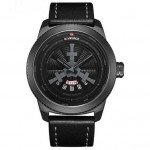 NAVIFORCE NF9156M Watch Leather Strap With Day & Date